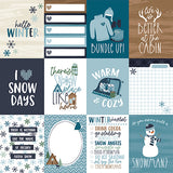 Echo Park Cut-Outs - Snowed In - 3x4 Journaling Cards