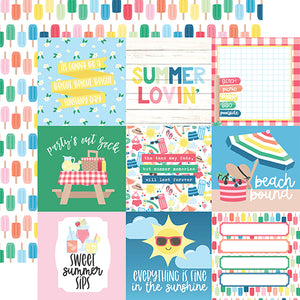 Echo Park Cut-Outs - Sun Kissed - 4x4 Journaling Cards