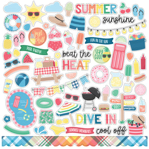 Echo Park 12x12 Cardstock Stickers - Sun Kissed