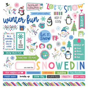 Photo Play 12x12 Cardstock Stickers - Snow Day