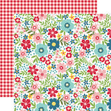 Echo Park Papers - A Slice of Summer - Summer Floral - 2 Sheets