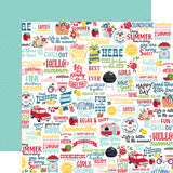Echo Park Papers - A Slice of Summer - Fun In the Sun - 2 Sheets