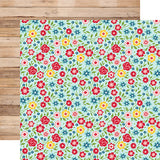 Echo Park Papers - A Slice of Summer - Hello Summer Floral - 2 Sheets