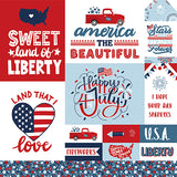 Echo Park Cut-Outs - Stars and Stripes Forever - Multi Journaling Cards