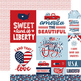 Echo Park Cut-Outs - Stars and Stripes Forever - Multi Journaling Cards