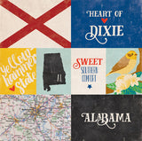 Echo Park Papers - Stateside - Alabama - 2 Sheets