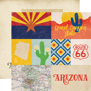 Echo Park Papers - Stateside - Arizona - 2 Sheets