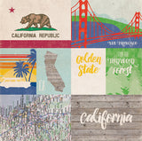 Echo Park Papers - Stateside - California - 2 Sheets