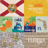 Echo Park Papers - Stateside - Florida - 2 Sheets