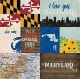 Echo Park Papers - Stateside - Maryland - 2 Sheets