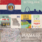 Echo Park Papers - Stateside - Missouri - 2 Sheets