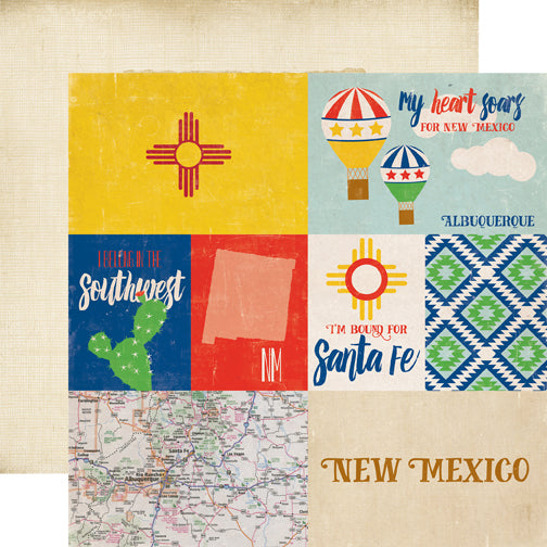 Echo Park Papers - Stateside - New Mexico - 2 Sheets