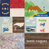 Echo Park Papers - Stateside - North Carolina - 2 Sheets