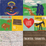 Echo Park Papers - Stateside - North Dakota - 2 Sheets