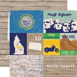 Echo Park Papers - Stateside - South Dakota - 2 Sheets