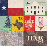 Echo Park Papers - Stateside - Texas - 2 Sheets