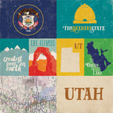 Echo Park Papers - Stateside - Utah - 2 Sheets