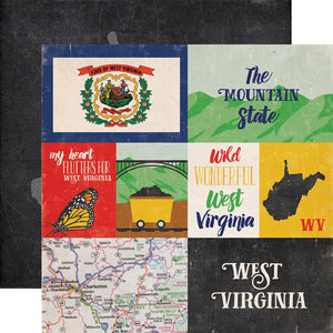 Echo Park Papers - Stateside - West Virginia - 2 Sheets