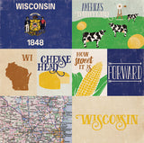 Echo Park Papers - Stateside - Wisconsin - 2 Sheets