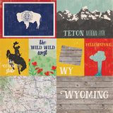 Echo Park Papers - Stateside - Wyoming - 2 Sheets