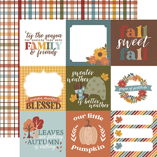 Echo Park Cut-Outs - Sweater Weather - 4x4 Journaling Cards