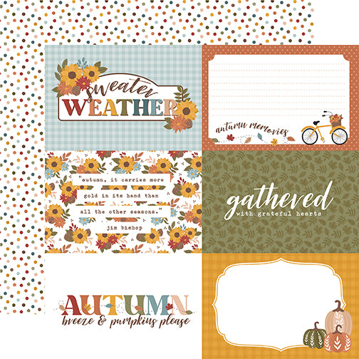 Echo Park Cut-Outs - Sweater Weather - 6x4 Journaling Cards