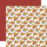 Echo Park Papers - Sweater Weather - Sunflower Floral - 2 Sheets