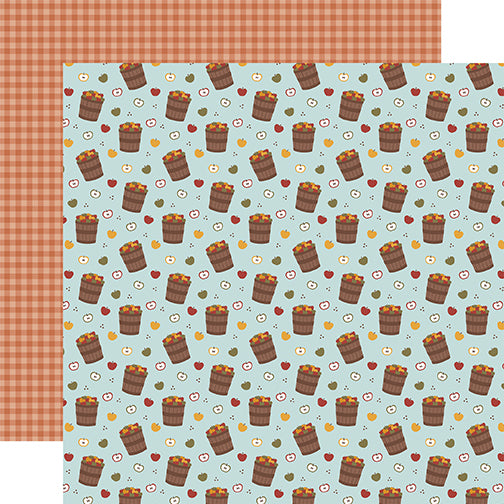 Echo Park Papers - Sweater Weather - Apple Buckets - 2 Sheets