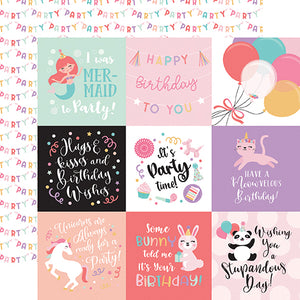 Echo Park Cut-Outs - It's Your Birthday - Girl -4x4 Journaling Cards