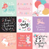 Echo Park Cut-Outs - It's Your Birthday - Girl -4x4 Journaling Cards