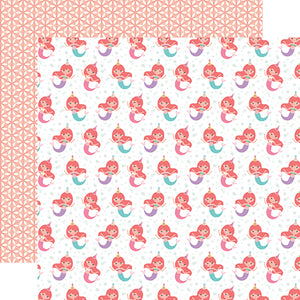 Echo Park Papers - It's Your Birthday - Girl - Mermaid Party - 2 Sheets