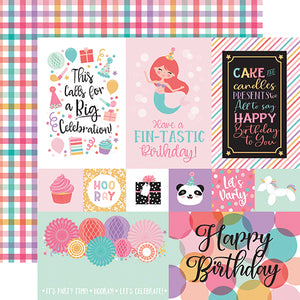 Echo Park Cut-Outs - It's Your Birthday - Girl -Multi Journaling Cards