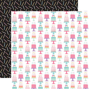 Echo Park Papers - It's Your Birthday - Girl - Birthday Girl Cakes - 2 Sheets