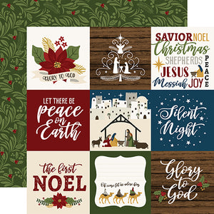 Echo Park Cut-Outs - The First Noel - 4x4 Journaling Cards