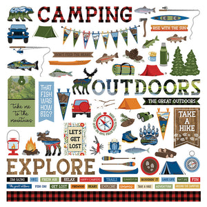 Photo Play 12x12 Cardstock Stickers - The Great Outdoors