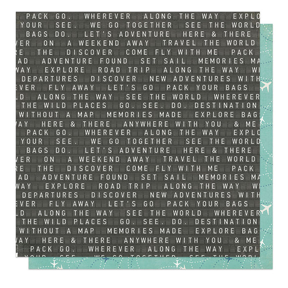 Photo Play Papers - Travelogue - Pack Your Bags - 2 Sheets