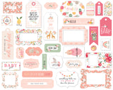Echo Park Frames & Tags Die-Cuts - Welcome Baby - Girl