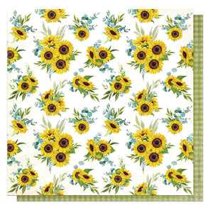 Photo Play Papers - Willow Creek Highlands - Sunflower Field - 2 Sheets