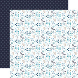Echo Park Papers - Winter Magic - Frozen Floral - 2 Sheets
