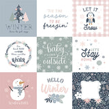 Echo Park Cut-Outs - Winterland - 4x4 Journaling Cards
