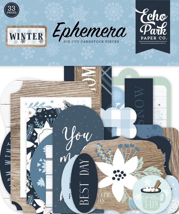 Echo Park Ephemera Die-Cuts - Winter