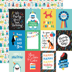 Echo Park Cut-Outs - It's Your Birthday - Boy - 3x4 Journaling Cards