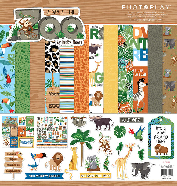 Photo Play Collection Kit - A Day at the Zoo