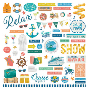 Photo Play 12x12 Cardstock Stickers - Anchor's Away