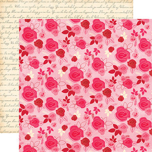 Echo Park Papers - Blowing Kisses - Multi Floral - 2 Sheets