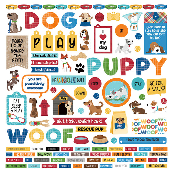 Photo Play 12x12 Cardstock Stickers - Dog Lover