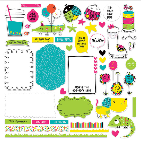 Photo Play 12x12 Cardstock Stickers - Hello There