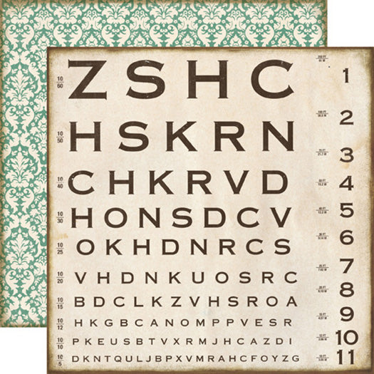 Echo Park Papers - Reflections - Optical Chart - 2 Sheets