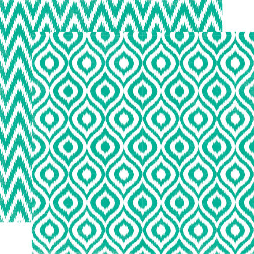 Echo Park Papers - Style Essentials - Calypso Ikat - 2 Sheets