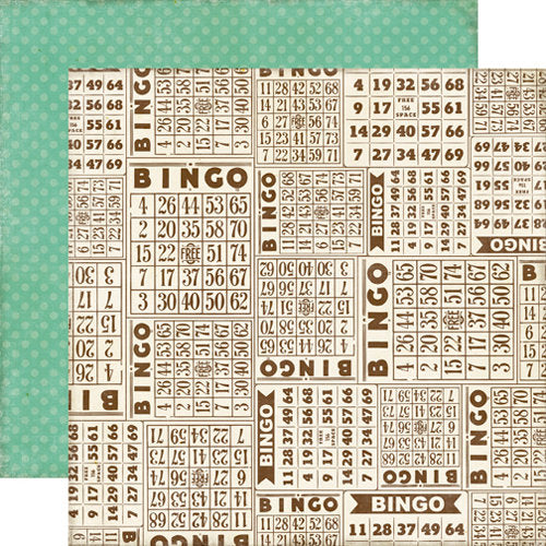Echo Park Papers - This & That - Girl - Bingo - 2 Sheets